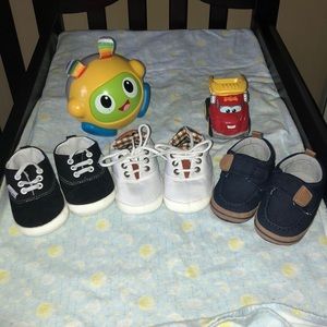 Bundle of casual  baby shoes for a little boy